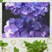 Elegante paarse maagdenpalm florale hortensia's theedoek (Gevouwen)