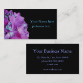 Elegante paarse Magenta bloem Hydrangea Visitekaartje (Voorkant / Achterkant)