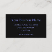 Elegante paarse Magenta bloem Hydrangea Visitekaartje (Achterkant)