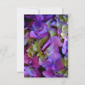 Elegante paarse magenta hortensia floral RSVP (Achterkant)