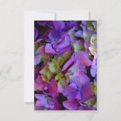 Elegante paarse magenta hortensia floral RSVP (Achterkant)