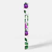 Elegante paarse magenta waterverf bloemen Case-Mate iPhone case (Achterkant / Links)