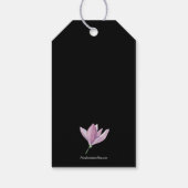 Elegante Paarse Magnolia Bruids-Shower Bedankje Cadeaulabel (Achterkant)