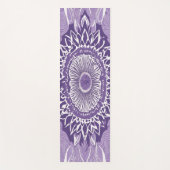 **Elegante Paarse Mandala Yoga Mat (Voorkant)