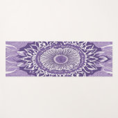 **Elegante Paarse Mandala Yoga Mat (Voorkant (horizontaal))
