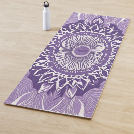 **Elegante Paarse Mandala Yoga Mat