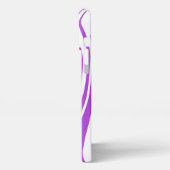 Elegante Paarse marmeren achtergrond iPhone Hoesje (Linkerkant)