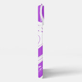 Elegante Paarse marmeren achtergrond iPhone Hoesje (Rechterkant)