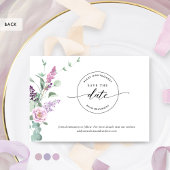Elegante Paarse, Mauve, Pastel kleur bruiloft Save The Date