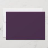 Elegante Paarse Moderne Scriptie Bruiloft Save The Date (Achterkant)