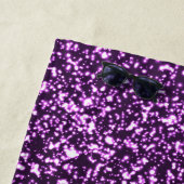 Elegante paarse monogram script stijlvolle glitter strandlaken (In situ)