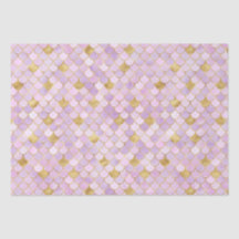 Elegante Paarse Ombre Folie & Gouden Zeemeermin Sc