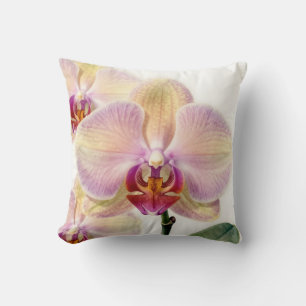 Elegante Paarse Orchidee in Pasteltinten in Bloei Kussen