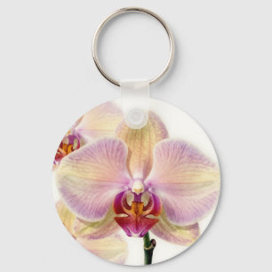 Elegante Paarse Orchidee in Pasteltinten in Bloei Sleutelhanger