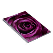 Elegante Paarse Roos Close-up Notitieboek (Rechterzijde)