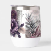 Elegante paarse, roze en kastanjebruine bloemen (Rechts)