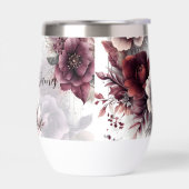 Elegante paarse, roze en kastanjebruine bloemen (Links)