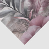 Elegante paarse, roze en kastanjebruine bloemen tissuepapier (Detail)