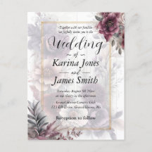 Elegante paarse, roze en kastanjebruine bloemenbru