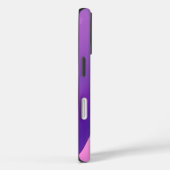 Elegante Paarse Roze Gradient Wave Abstract Case-Mate iPhone Case (Achterkant / Rechts)
