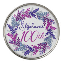 Elegante Paarse Roze Krans 100e Verjaardag