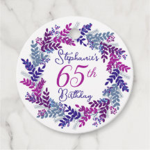Elegante Paarse Roze Krans 65e Verjaardag