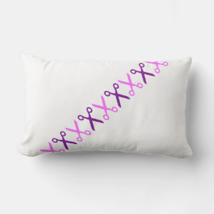 Elegante Paarse Roze Schaar Kussen Kussenhoes