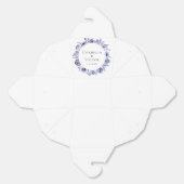 Elegante paarse rozen bloemige winterbruiloft bedankdoosjes (Ongevouwen)