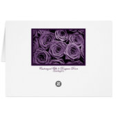 Elegante Paarse Rozen Valentijns (Achterkant Horizontaal)