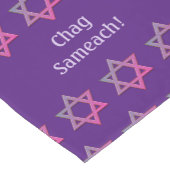 Elegante Paarse  | Ster of David Korte Tafelloper (Hoek)