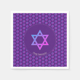 Elegante Paarse | STER VAN DAVID Paper Servet