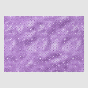 Elegante Paarse Stip Metallic Glitter Patroon Tissuepapier