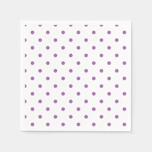 Elegante paarse stippen servetten (Voorkant)