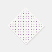 Elegante paarse stippen servetten (Hoek)