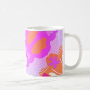 Elegante Paarse tinten Abstracte Mok – zacht en mo