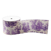 Elegante  paarse toile de jouy grosgrain lint (Spoel)