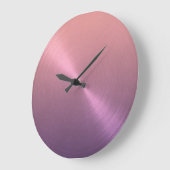 Elegante paarse tot roze ombré verloping grote klok (Hoek)