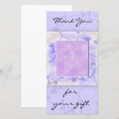 Elegante Paarse Trouw Dank Je Bedankkaart (Voorkant / Achterkant)