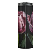 "Elegante Paarse tulp" 12 oz. droogtrommel Thermosbeker (Achterkant)