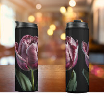 "Elegante Paarse tulp" 12 oz. droogtrommel