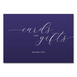 Elegante Paarse Typografische Bedankkaart Kaart