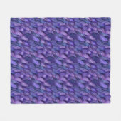 Elegante paarse veren fleece deken (Voorkant (Horizontaal))