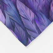 Elegante paarse veren fleece deken (Hoek)
