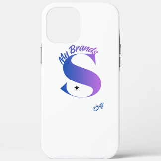 Elegante paarse verloopletter S monogram telefoonh Case-Mate iPhone Case