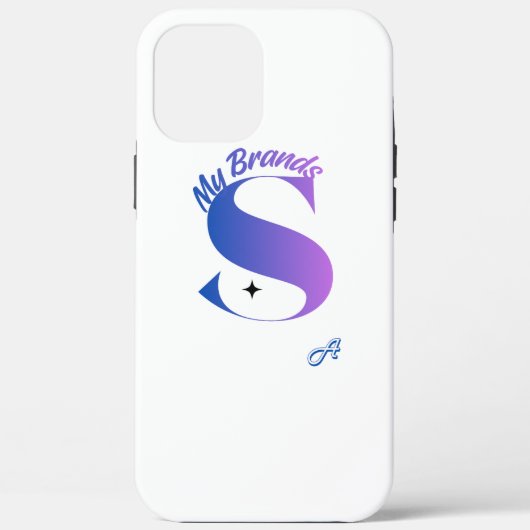 Elegante paarse verloopletter S monogram telefoonh Case-Mate iPhone Case (Achterkant)