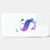 Elegante paarse verloopletter S monogram telefoonh Case-Mate iPhone Case (Achterkant (horizontaal))