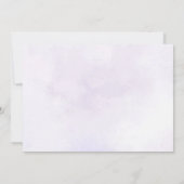 Elegante Paarse vlinder 1e verjaardag foto Bedankkaart (Achterkant)