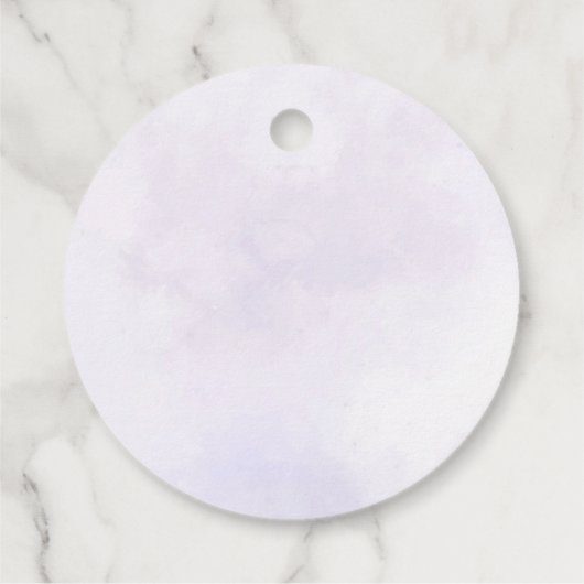 Elegante Paarse vlinder 1e verjaardagsfeest Bedankjes Labels (Achterkant)