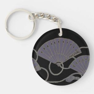 Elegante Paarse Waier Sleutelhanger