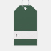 Elegante Paarse Waterverf Bloemen Groen Prijs Labe Cadeaulabel (Achterkant)